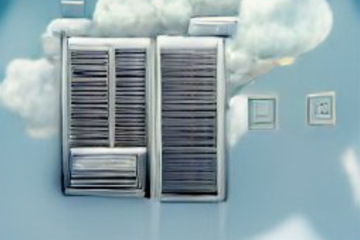 servers in the cloud digital art